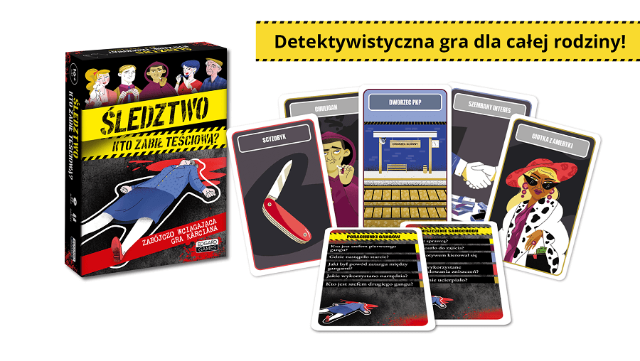 Edgard Games; Śledztwo; Gra karciana; ŚLEDZTWO Kto zabił teściową; Zagadki kryminalne